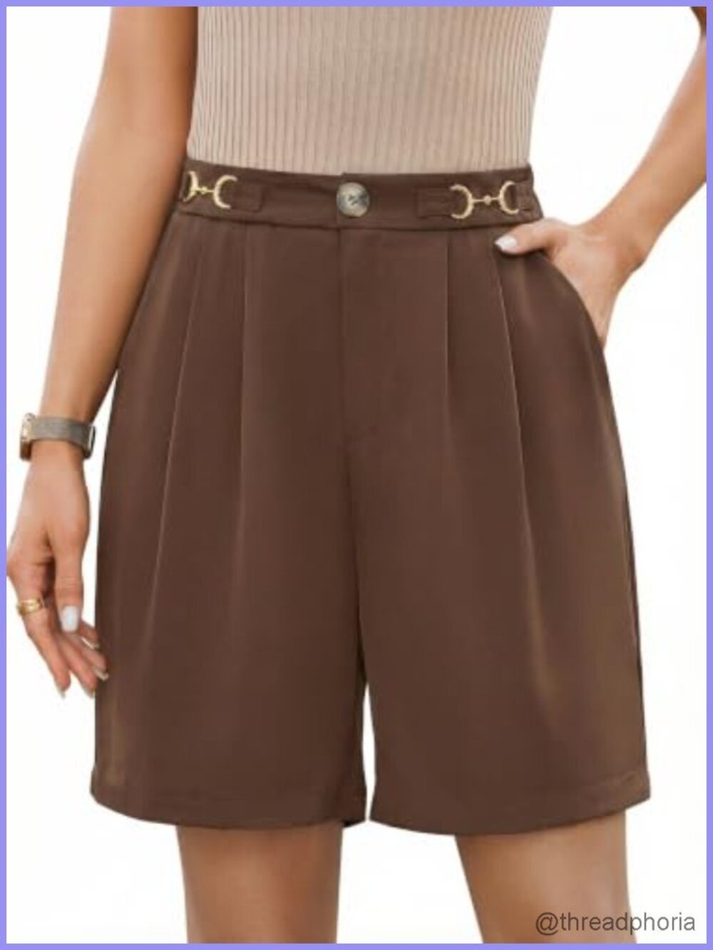 High Waisted Bermuda Shorts for Women Dressy Casual Summer Work Shorts with